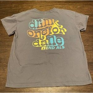 Dutch Bros Drink One For Dane T-Shirt Men's Small S Short Sleeve End ALS Gray